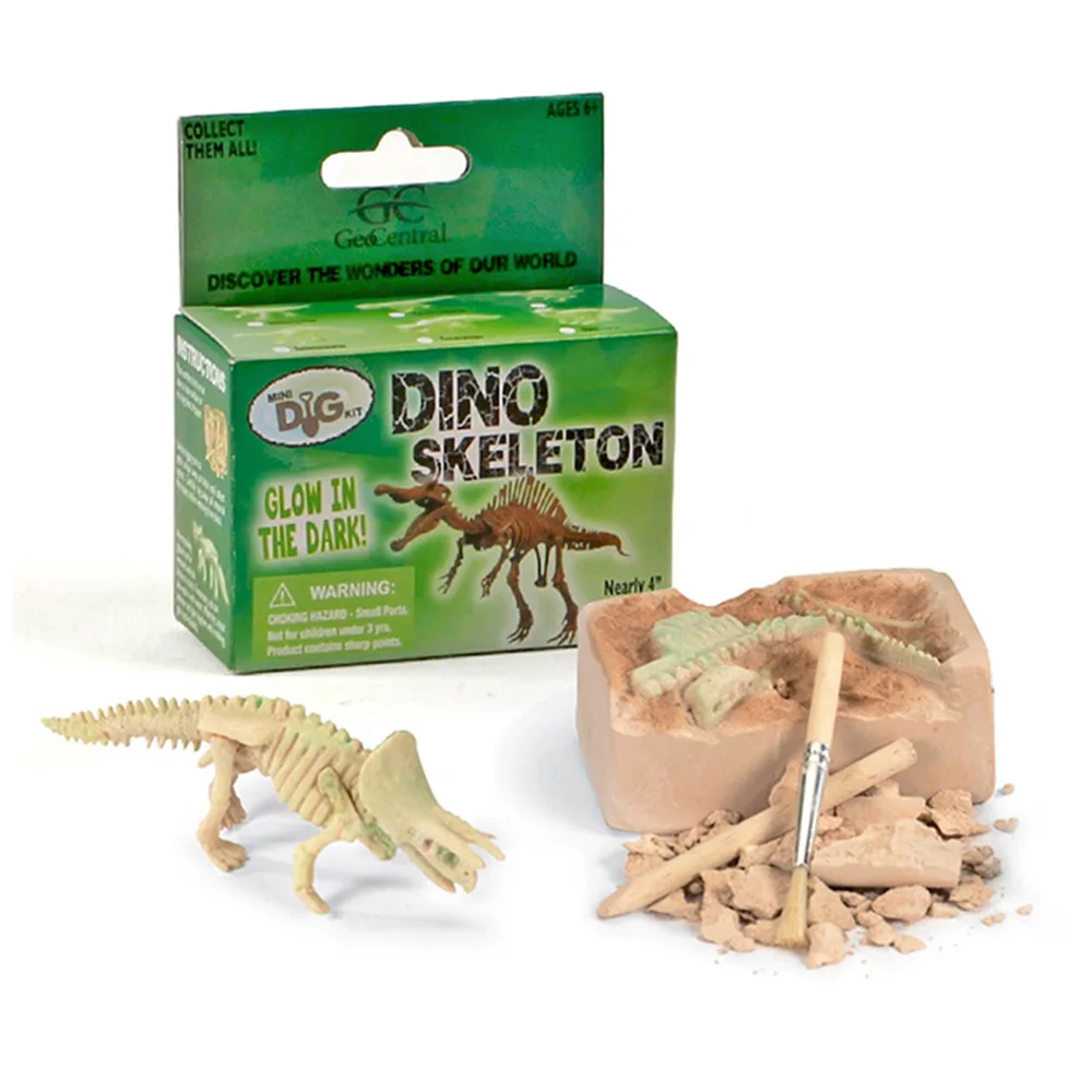 

Educational Toys Simulation Children Archaeology Luminous Dinosaur Skeleton Excavation Set Toys Gift