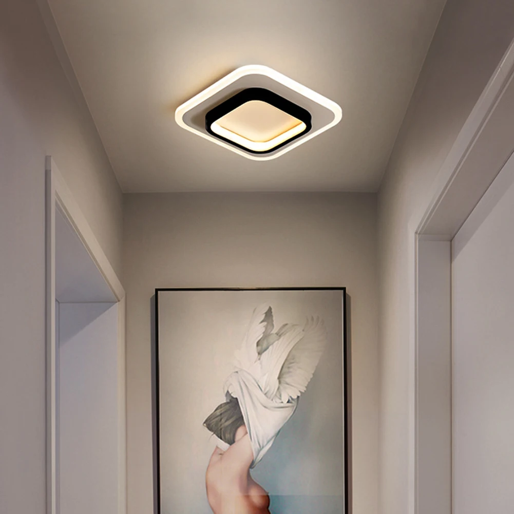 

Современная круглая потолочная светодиодная лампа 85-246 в 3000k-6000k, светильник для гостиной, спальни, коридора, балкона, домашние осветительные...