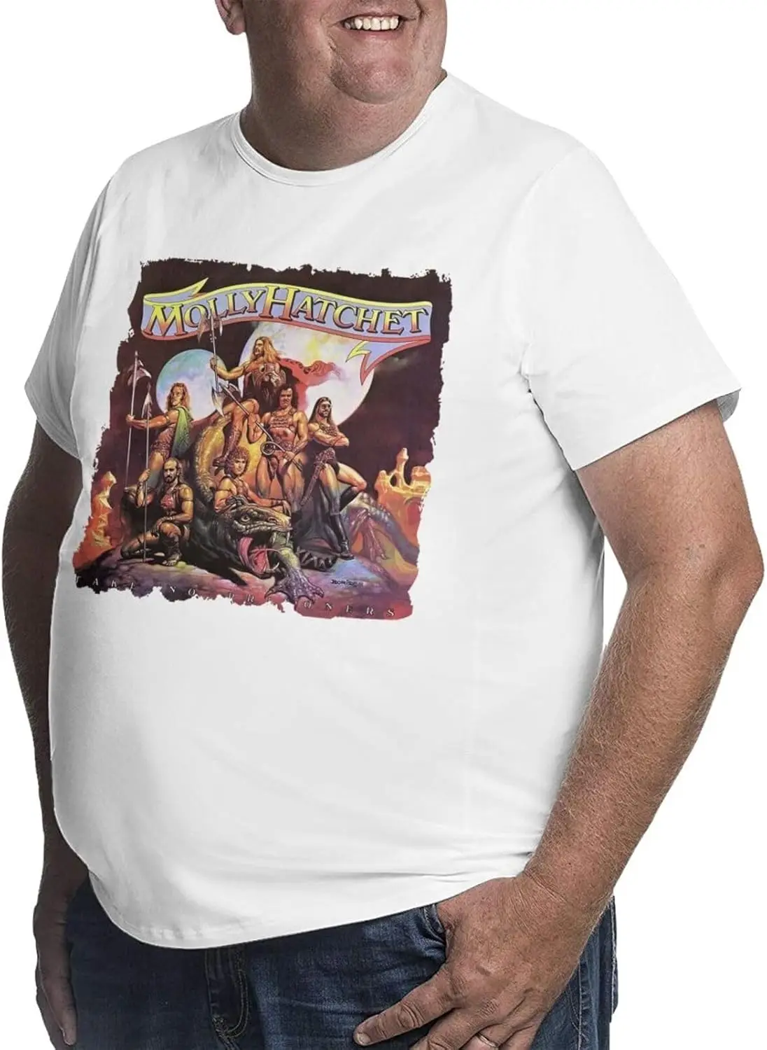 Футболка мужская оверсайз с графическим принтом Классическая Повседневная