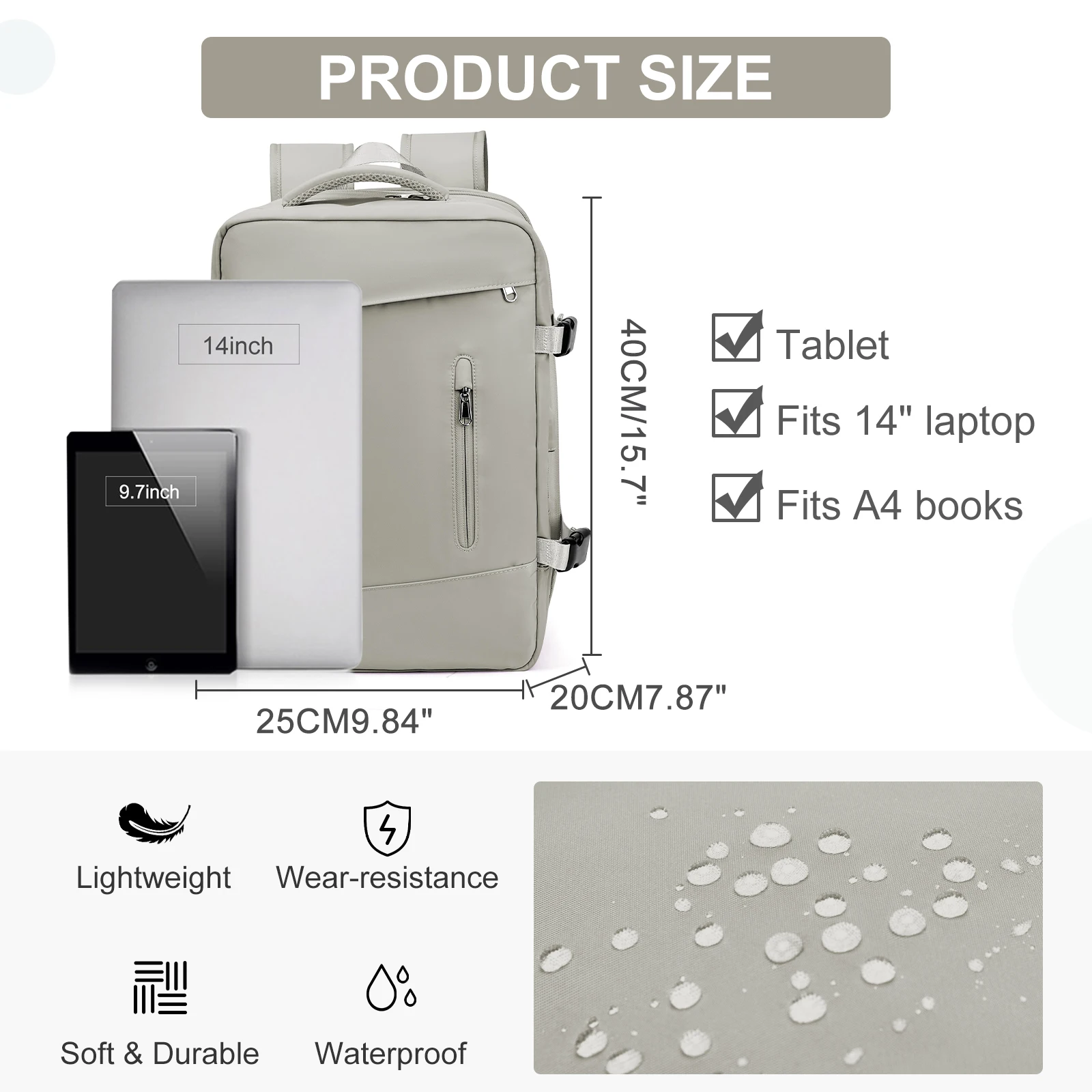 Расширяемый Дорожный Рюкзак Likros Нейлоновая Противоугонная Сумка Для Ноутбука