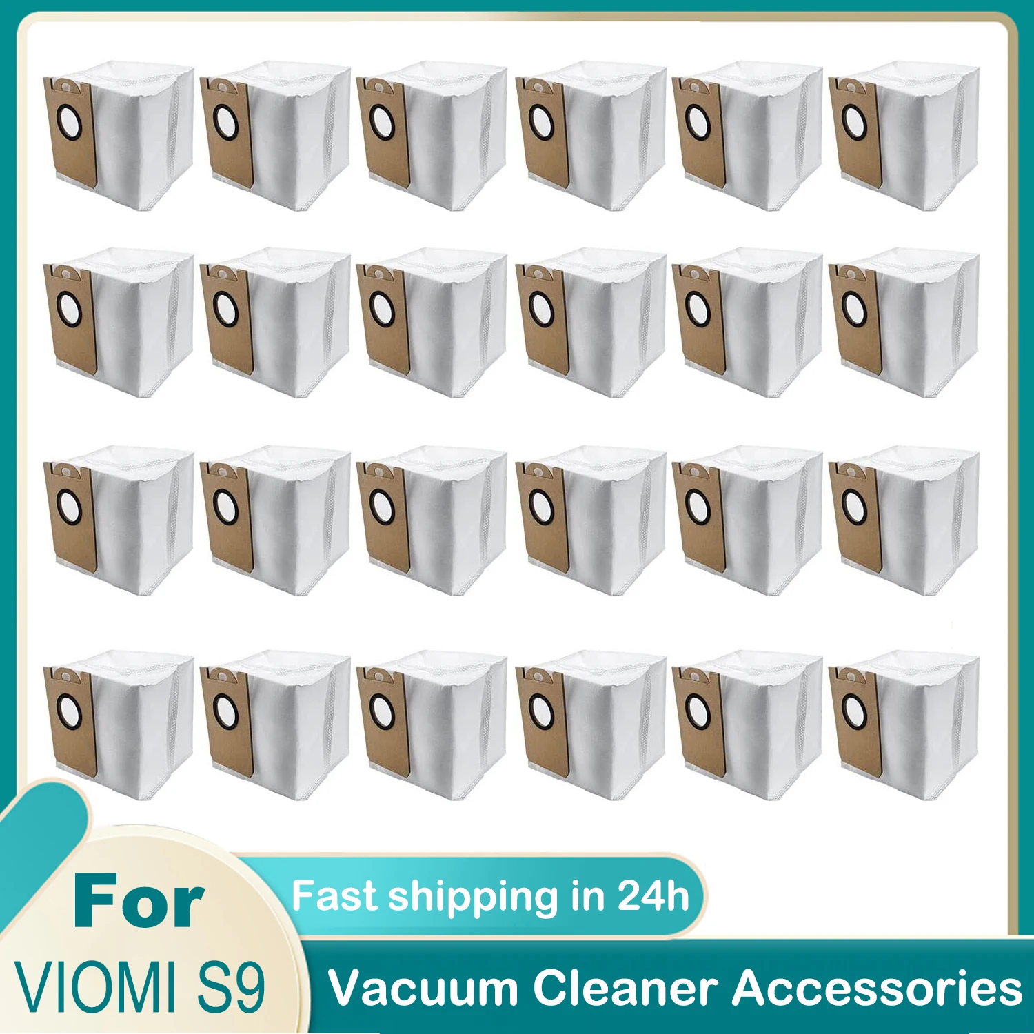 

Dust Bags for VIOMI S9 Robot Vacuum Cleaner Dust Bag Cleaner Large Capacity Leakproof Dust Bag Replacement Parts Kit