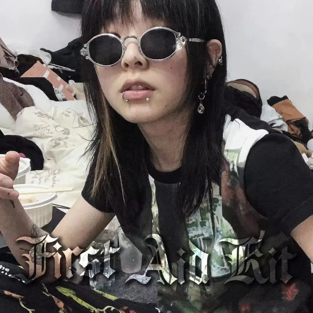 Металлические японские разноцветные очки с защитой от синего света