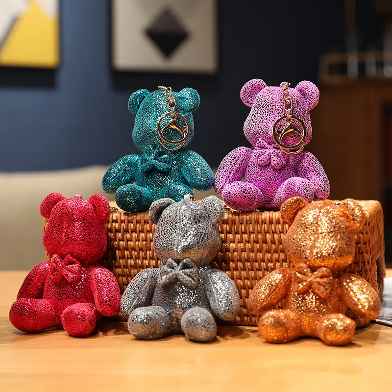 

11-22cm High Quality Violent Bear Doll Creative Pattern Ornaments Nordic Home Desktop TV Cabinet Decorations Toys For Children