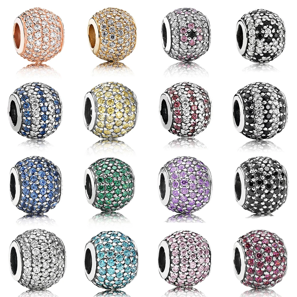 

Бусины-цепочки из серебра 925 пробы с розовыми цветами