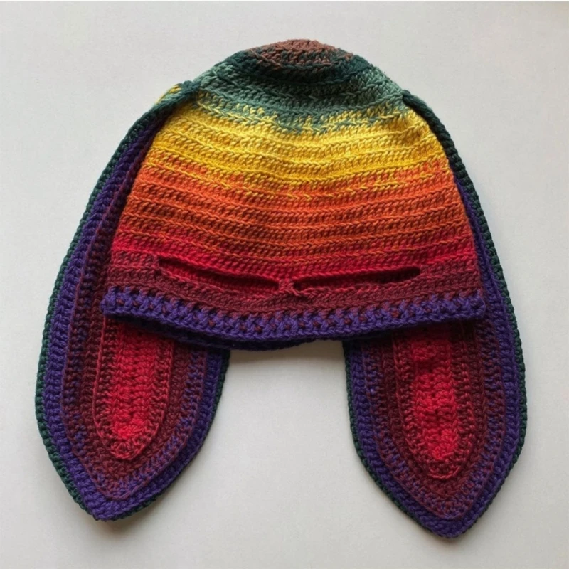 

Маска на половину лица в форме уха Хэллоуин, лыжная маска, зимняя Балаклава, мотоциклетный шлем, полушлем, Прямая поставка