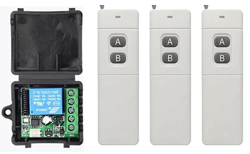 3000 м 433 МГц 12 В постоянного тока 1 канал 10 А беспроводной пульт дистанционного