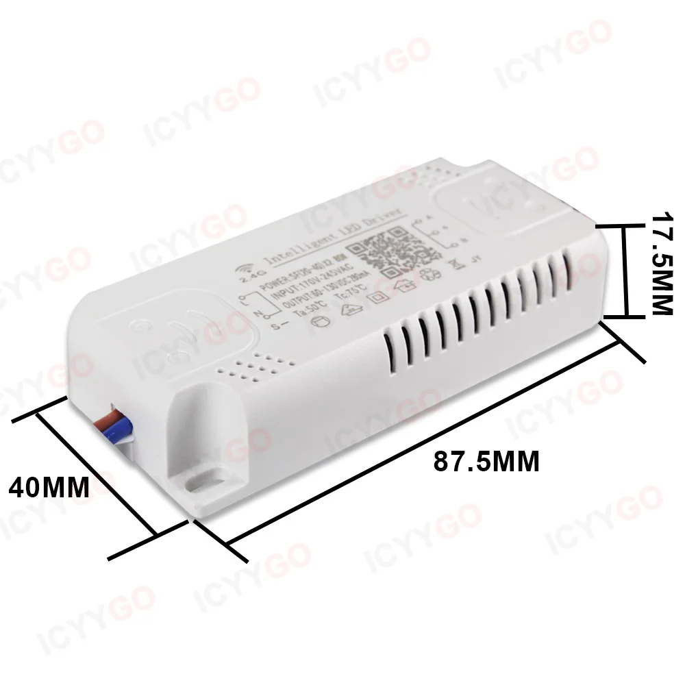 Фото 2.4G LED драйвер 48W 80 100W 120W 140W 160W пульт дистанционного управления приложение трансформатор подходит для диммируемого светодиодного подвесного светильника с изменяемым цветом №3