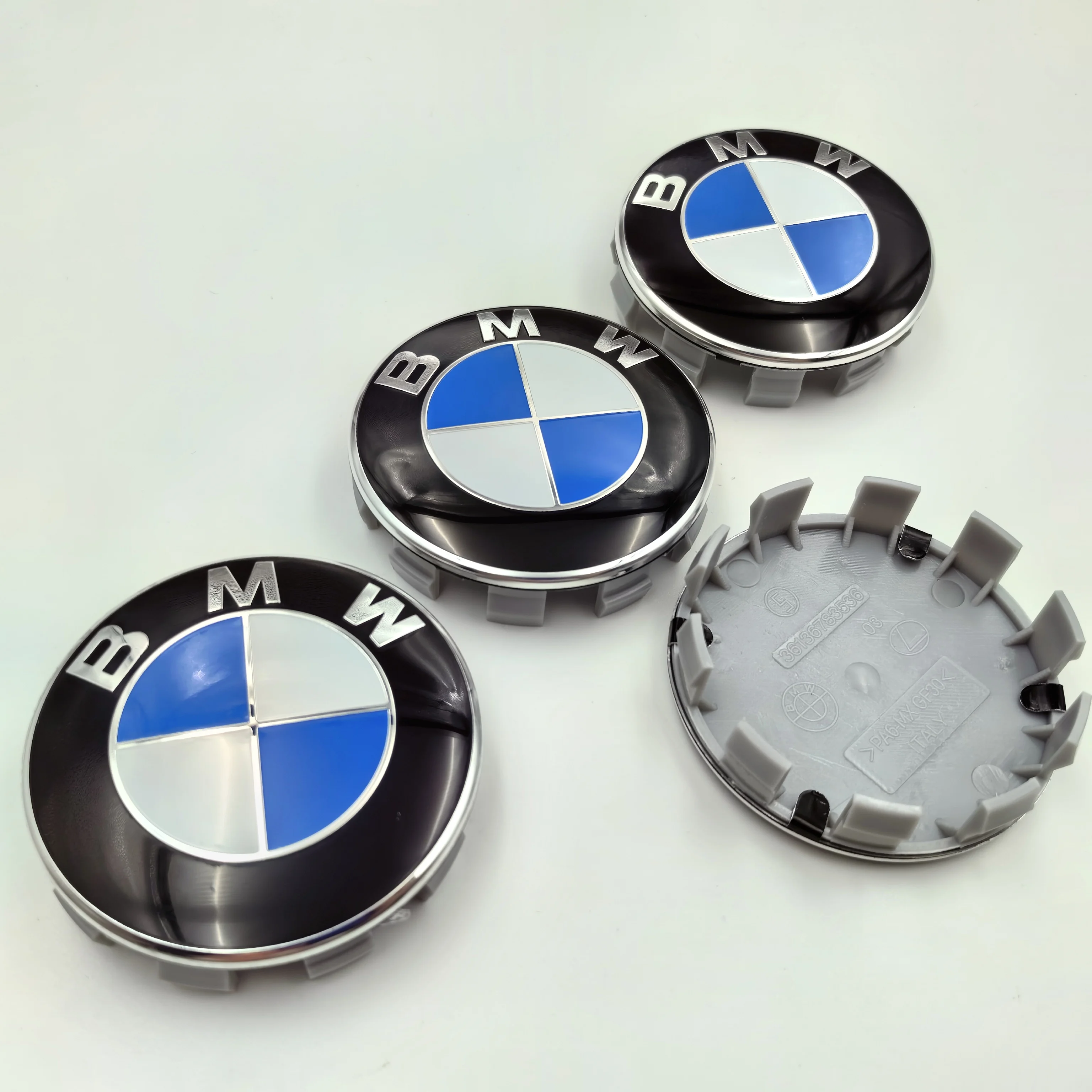

4 шт. 56 мм/68 мм колпаки для колес BMW — подходят для X1 X3 X5 E70 E71 X6 M3 F30 F20 F10 F11 G30 E36 E46 E53 E90 E91 E60 E61