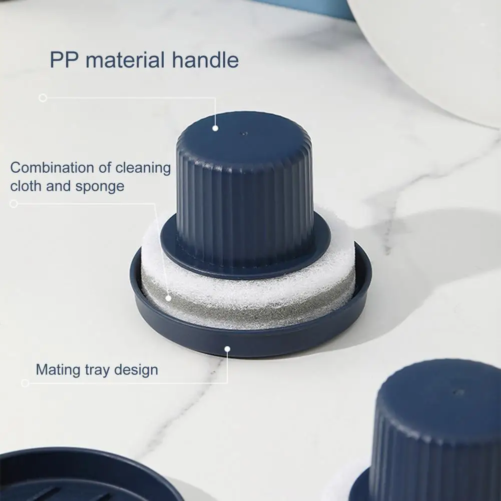 

Useful Pot Scrubber Ergonomic Handle Plastic Dish Cleaning Brush Pot Cleaner Washing Tool 2 Styles Pot Cleaning Brush for Home