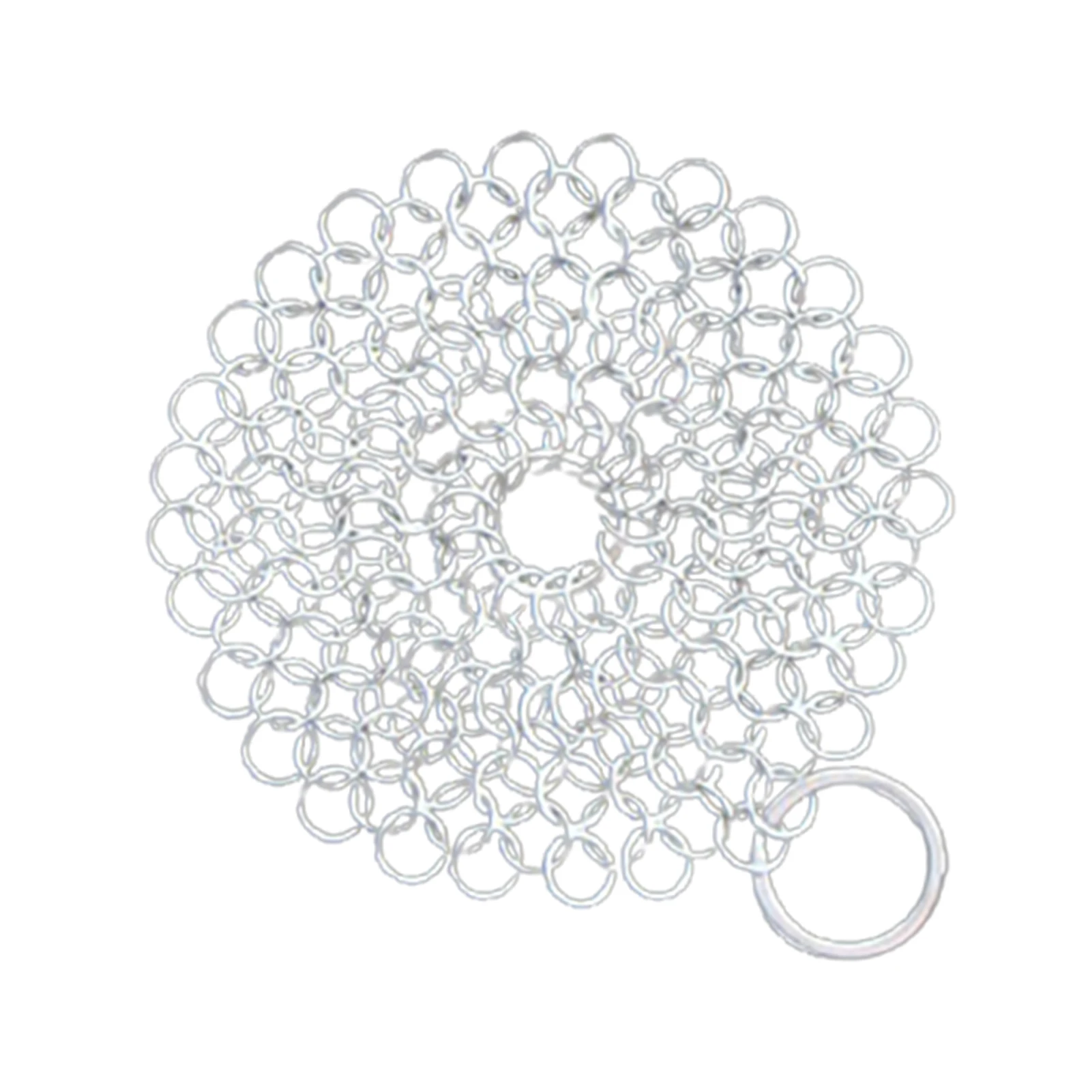 

Чугунный очиститель из нержавеющей стали, скруббер Chainmail с подвесным отверстием, инструмент для чистки посуды, кухонные принадлежности