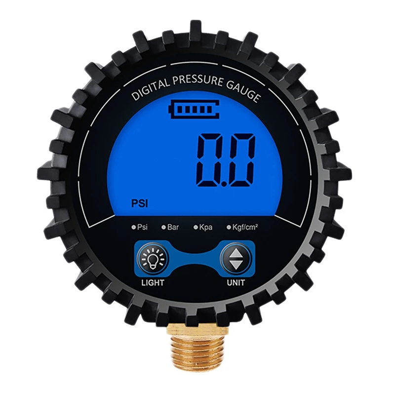 

Tire Pressure Gauge Digital Tire Tester Display Air Pressure Manometer Quick Connect Coupler Thre