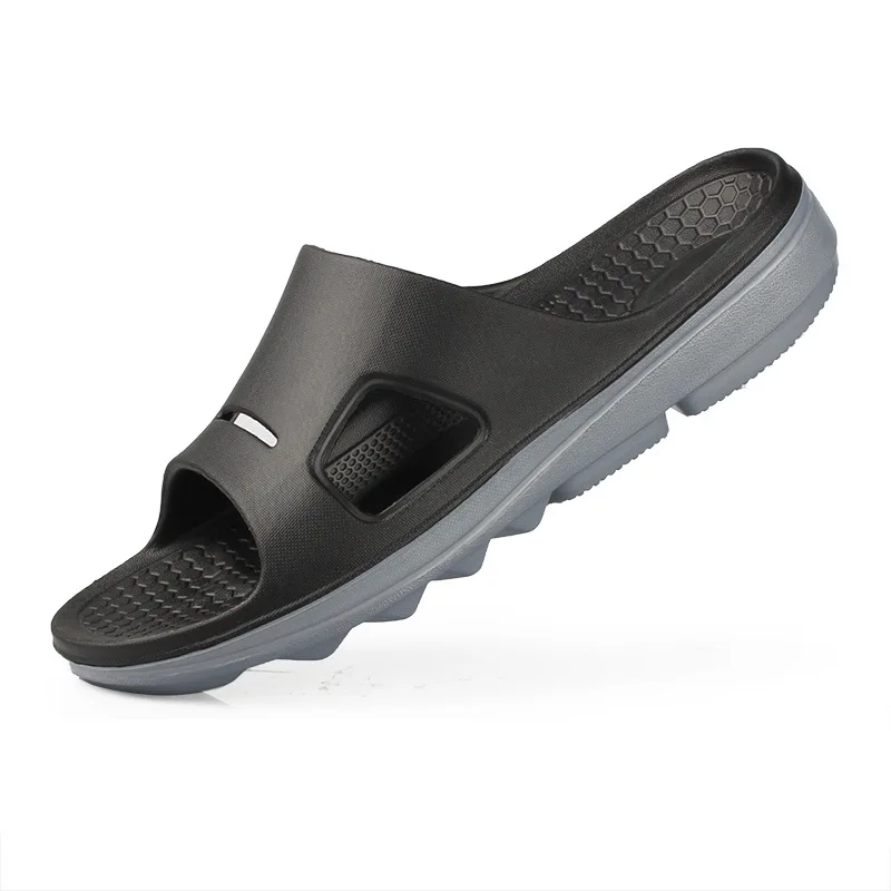 Мужские Нескользящие шлепанцы для ванной EVA легкие повседневные домашние с аркой