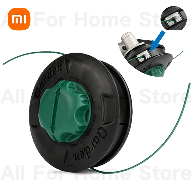 

Universal M10 Aluminum Nylon Brush Cutter Head Garden Bump Spool Trimmer 2 Lines Thread Cutter Tools Grass Machinery Brush Mower
