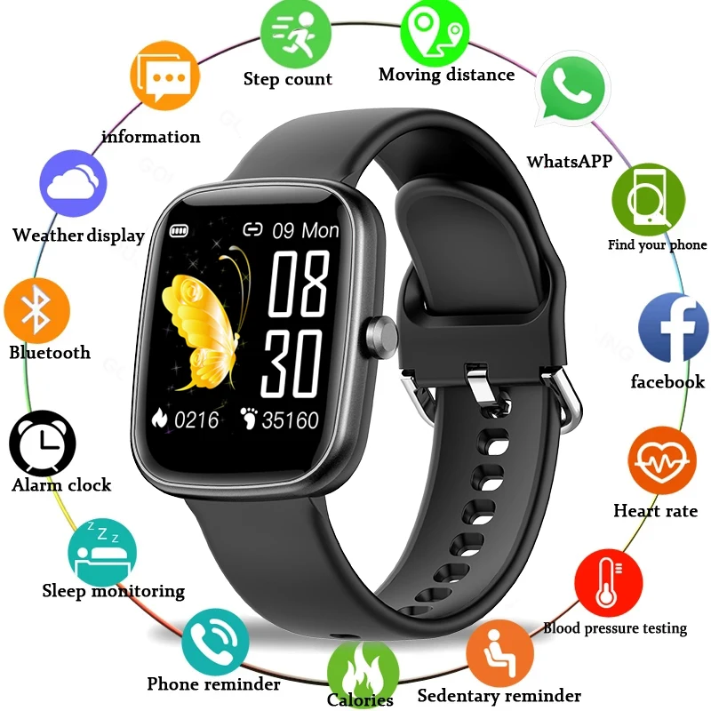 

Смарт-часы с сенсорным экраном 2022 дюйма, IP68, Android и Apple