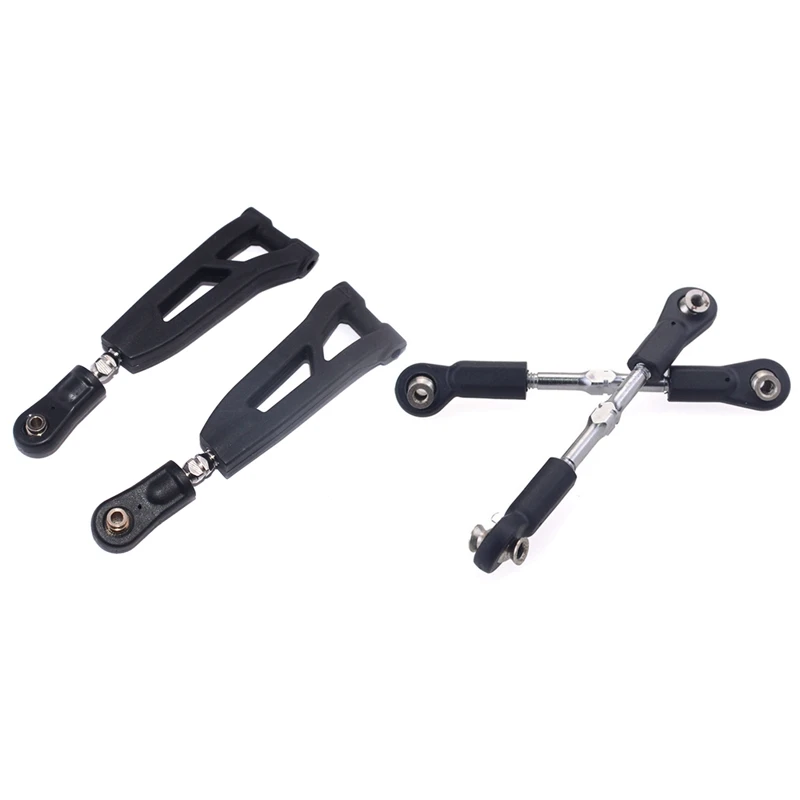 

2 комплекта запчастей для радиоуправляемых автомобилей: 1 комплект 8019 Передняя верхняя подвеска и 1 комплект 8124 металлический рулевой стержень 75-85 мм