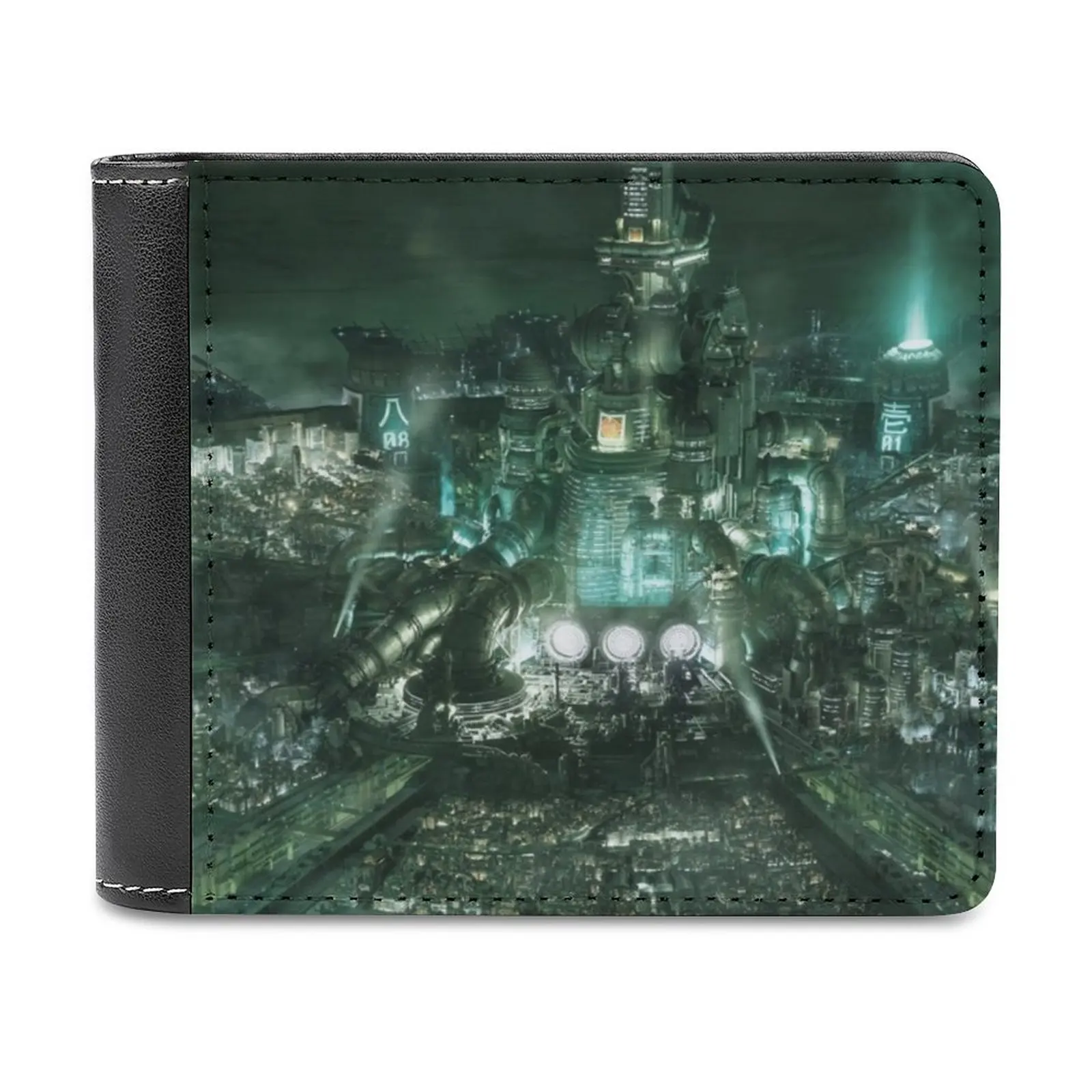 

Midgar Remake Men's Wallet Purses Wallets New Design Dollar Price Top Men Leather Wallet Final Fantasy Final Fantasy Vii Ff7