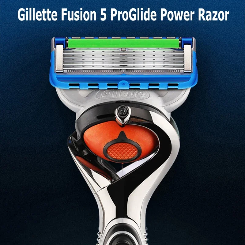 Фото Gillette Fusion 5 Proglide Power Razor Ручная бритва Flexball для бороды Precision Clean Safety Прямой станок для бритья для мужчин №2