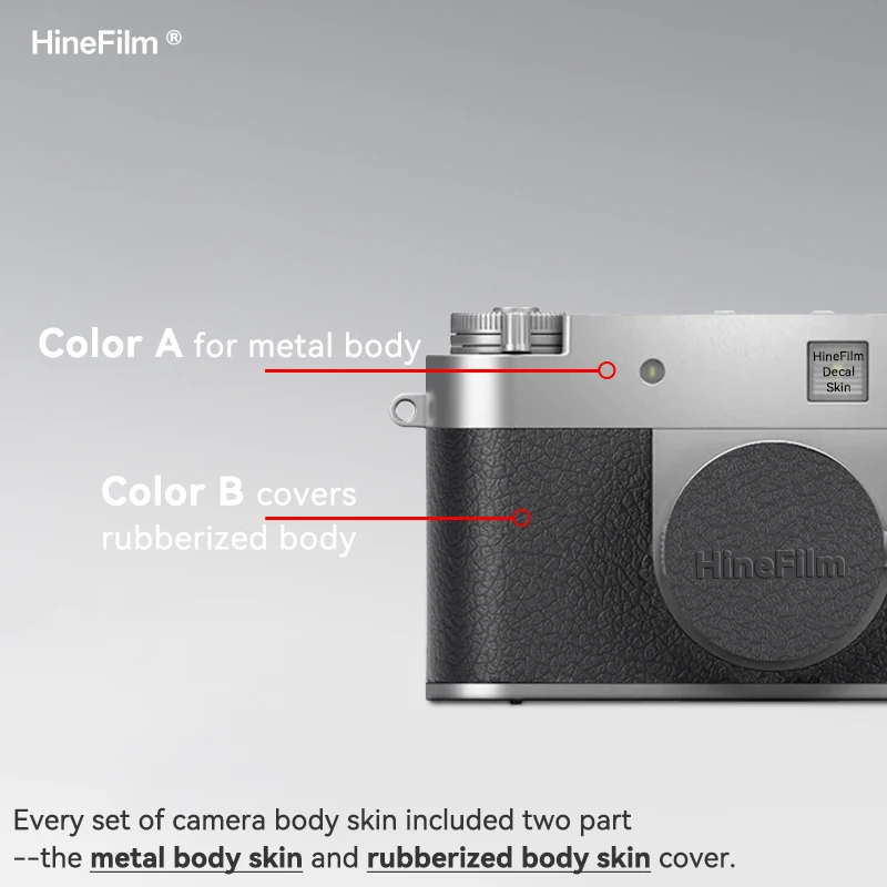 Фото Hinefilm Skin для Fujifilm X-Half, наклейка для камеры Fuji x Half Camera, защитная кожа от царапин, обертка для камеры Xhalf, чехол №3