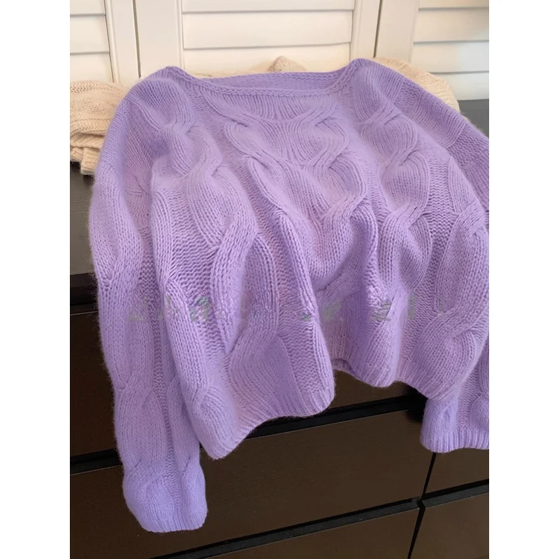 Женский бархатный пуловер с круглым вырезом енота свитер осень и зима маленький