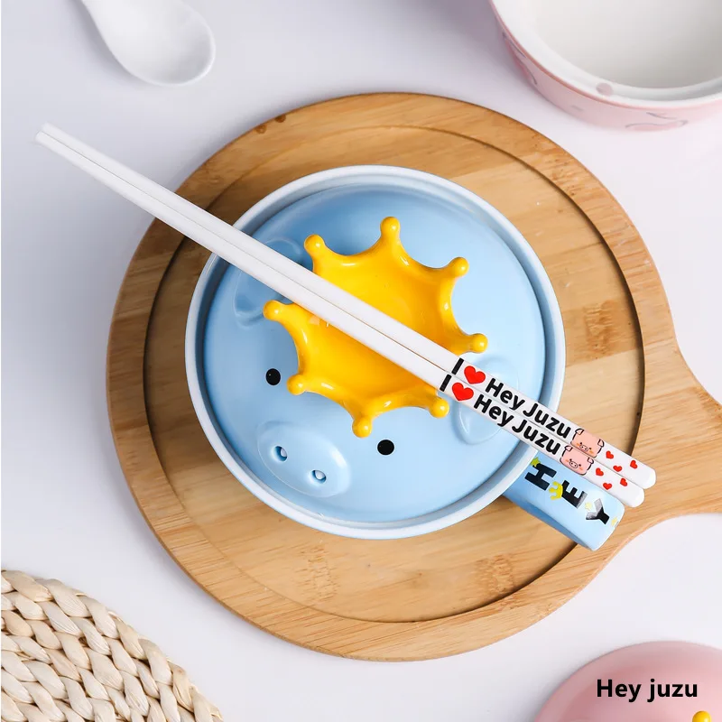 

Керамическая миска для лапши в форме свиньи, с антипригарным покрытием