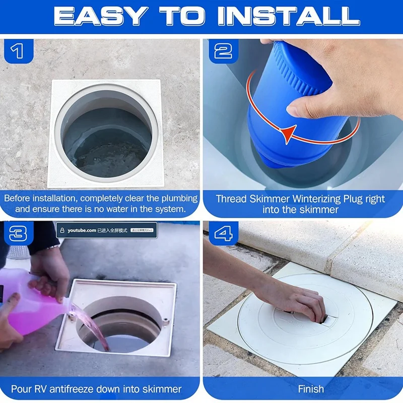 Комплект из 2 вилок скиммера для бассейна крышка зимняя вилка с резьбой 1 5 и 0