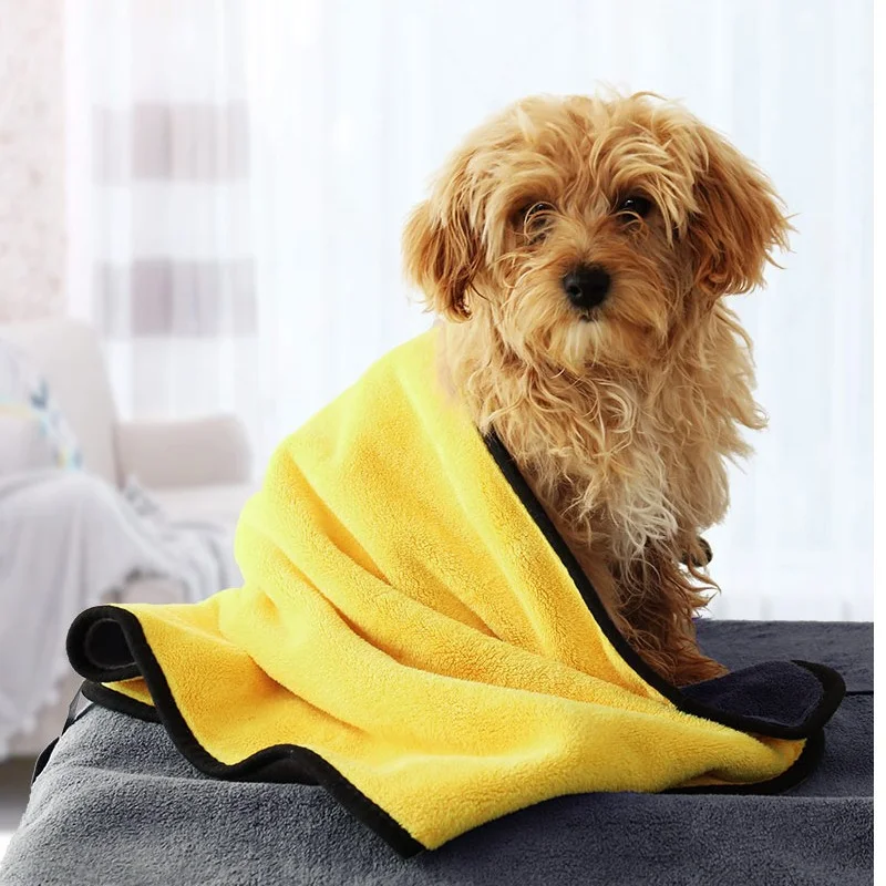 

Pet Supplies Absorbent Towel Dog Teddy Golden Retriever Cat Bathing Bath Towel Quick-drying Large Deerskin Towel Selection