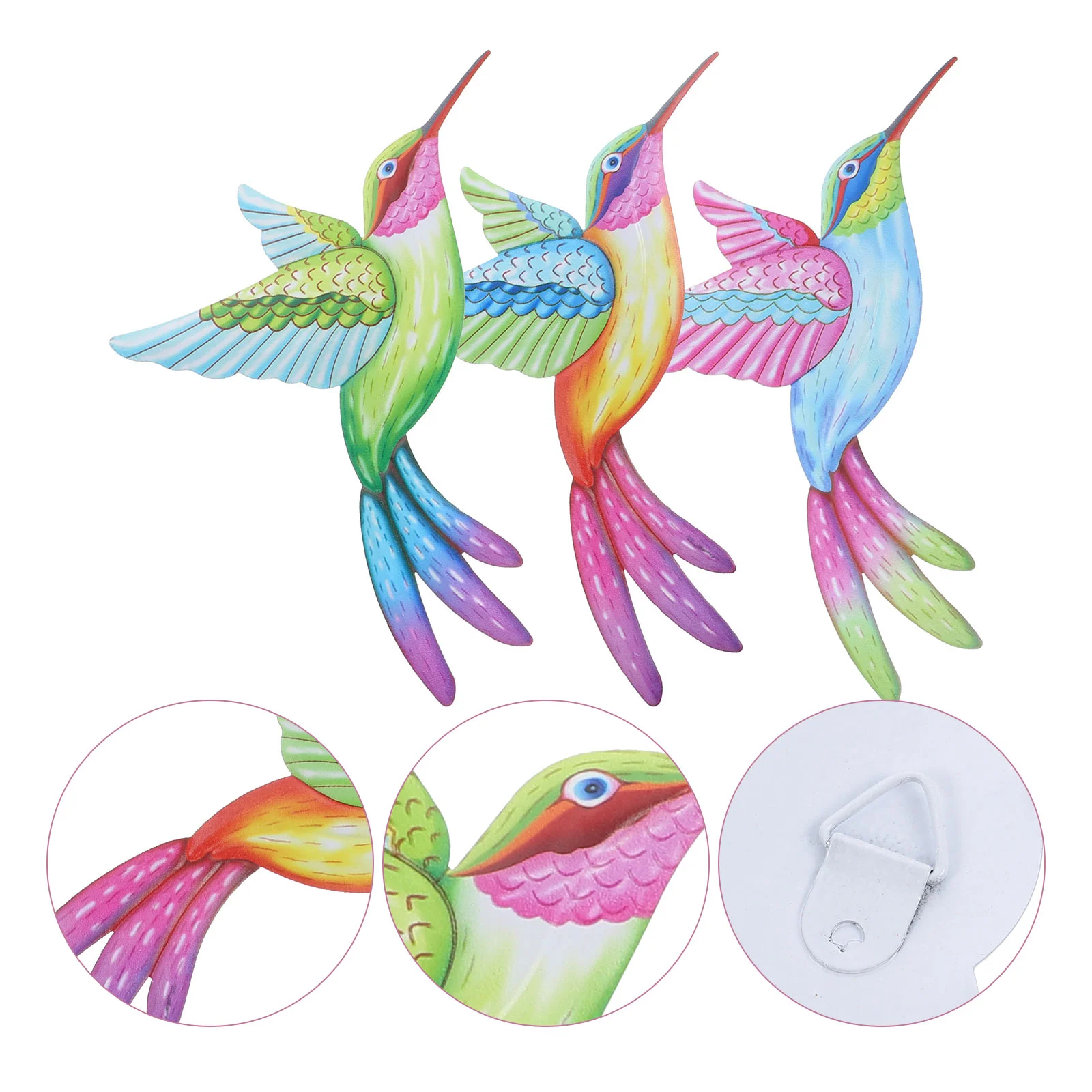 

Iron Metal Wall Decor Hummingbird Decors Exquisite Ornament Creative Handicraft