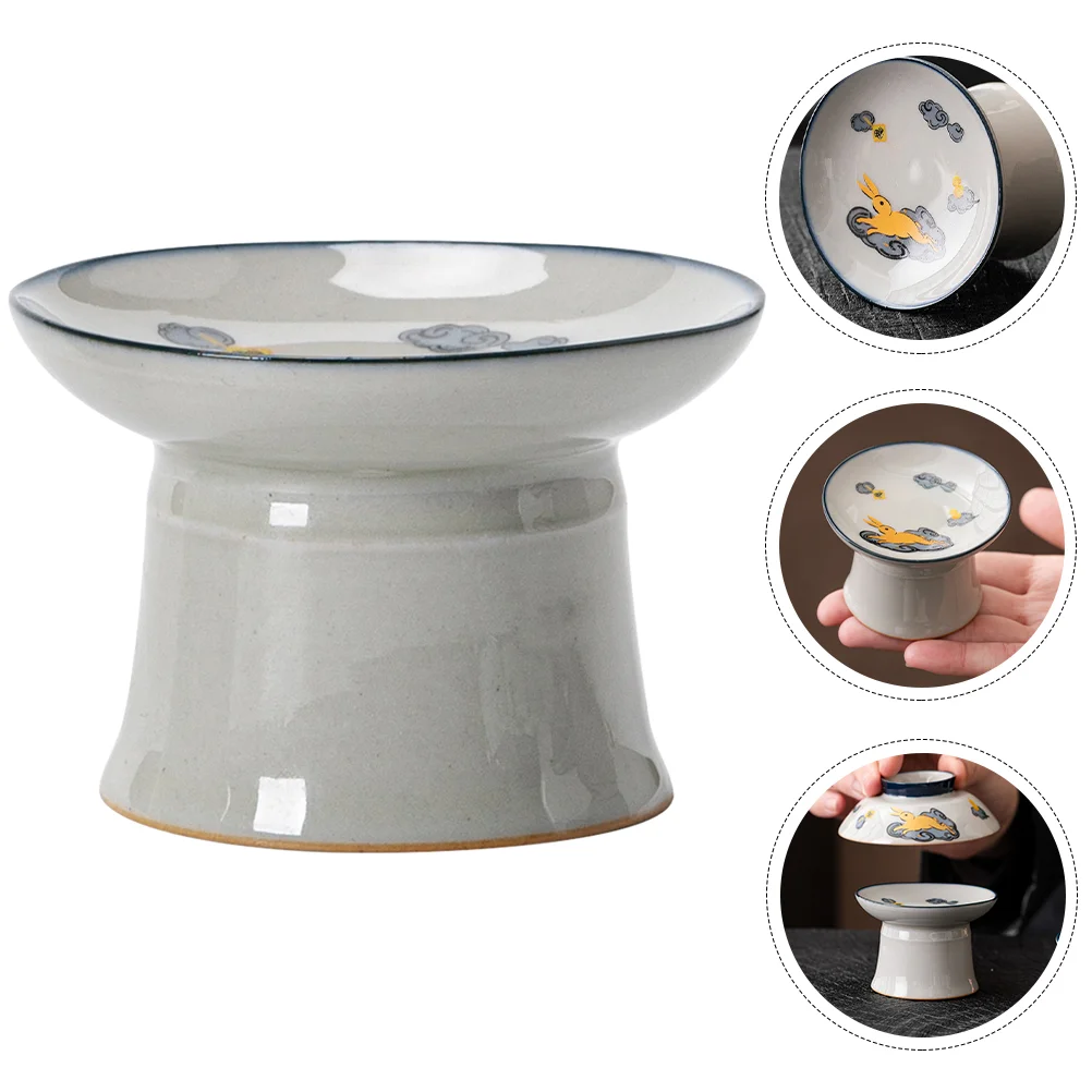 

Safe Household High Base Tearoom Adorn Ceramic Tea Cover Holder Teapot Lid Holder Teapot Lid Rack for Tea Room Home Table