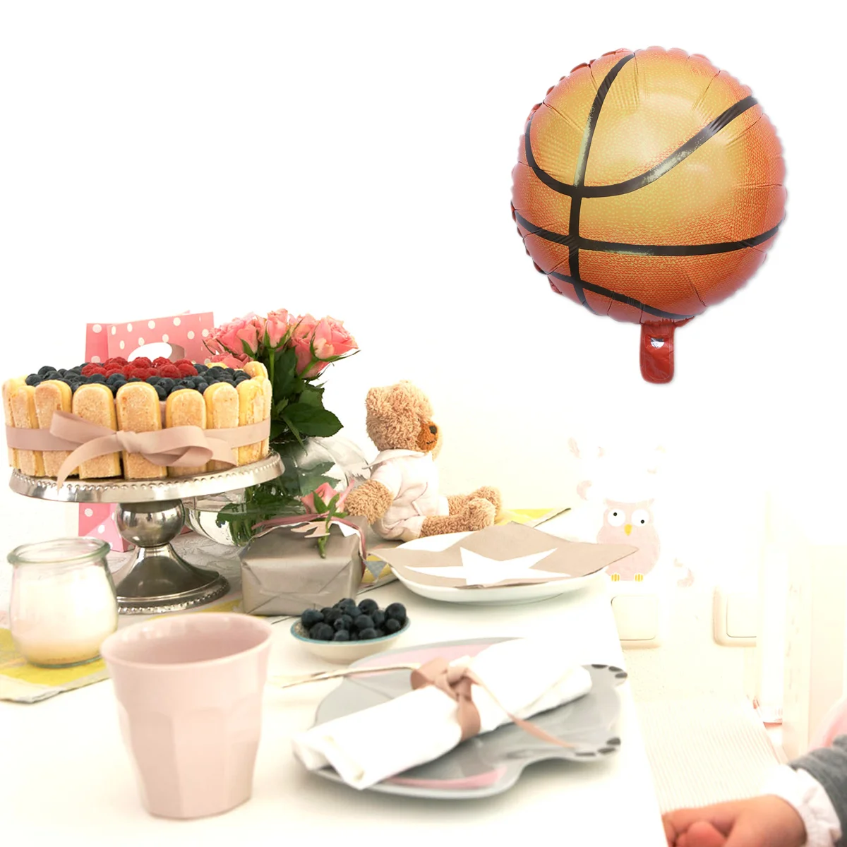 

Balloons Basketball Party Foil Heliumlarge Decorations Birthday Balloon Mylar Game Theme Decoration Supplies Shaped Themedball