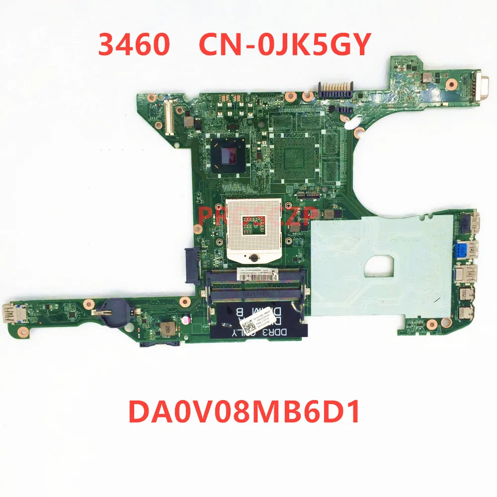 Mainboard For DELL V3460 3460 Laptop Motherboard CN-0JK5GY 0JK5GY JK5GY DA0V08MB6D1 REV:D HM77 HD4000 DDR3 100% Fully Tested OK