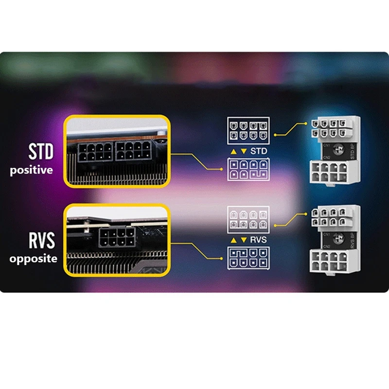 Адаптер для кабеля ATX 8Pin 180 градусов угловой адаптер 8-контактного штекера питания