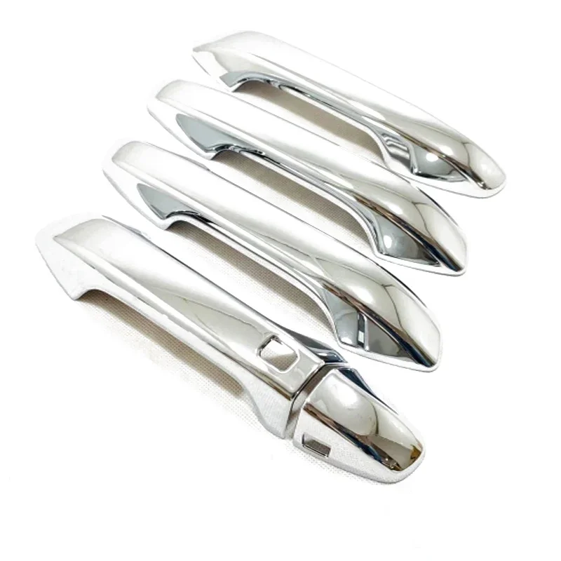 

Для Kia Seltos 2019 2020 2021 2022, АБС-пластик, карбоновый хром, боковая дверная ручка автомобиля, декоративная крышка, чаша двери, внешние аксессуары