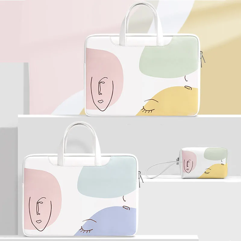 Fashion Laptop Protection Bag Travel Notebook Document Organize Handbag Tablet Phone Data Line Storage Pouch Accessories Supplie