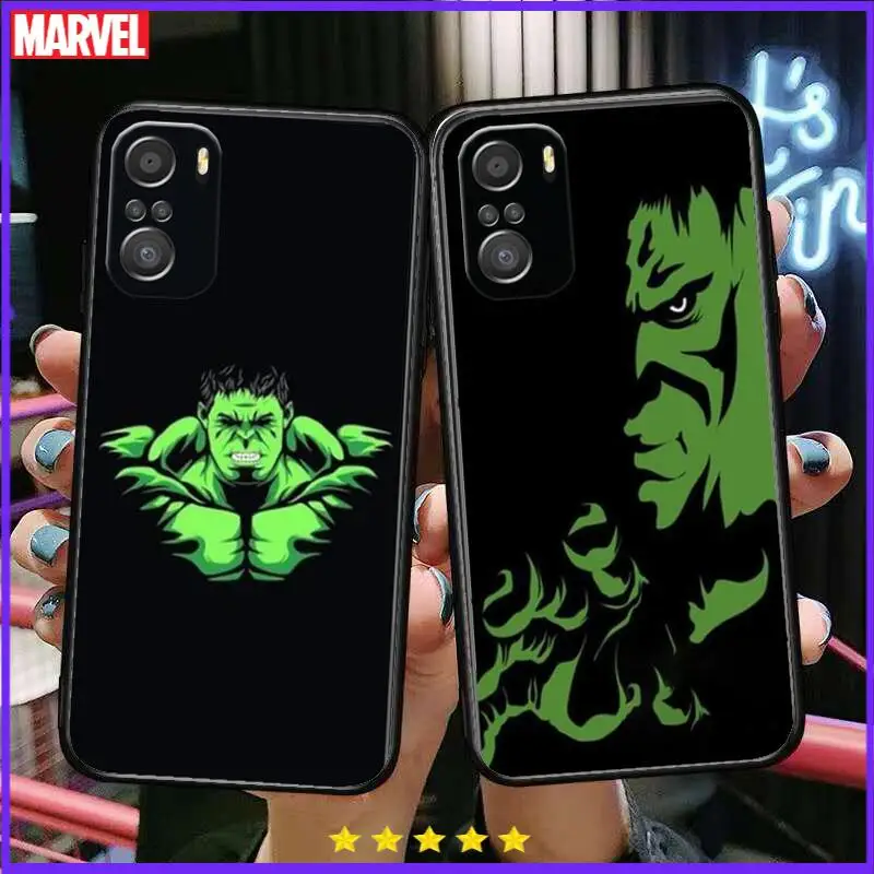 

Hulk Marvel Phone Case For xiaomi mi 11 Lite pro Ultra 10s 9 8 MIX 4 FOLD 10T 5g Black Cover Silicone Back Prett
