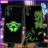 hulk marvel phone case for xiaomi mi 11 lite pro ultra 10s 9 8 mix 4 fold 10t 5g black cover silicone back prett