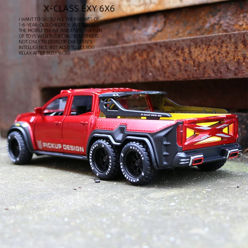 1/28 пикап-монстр Benc EXY X-Class модель из сплава литой под давлением игрушечный