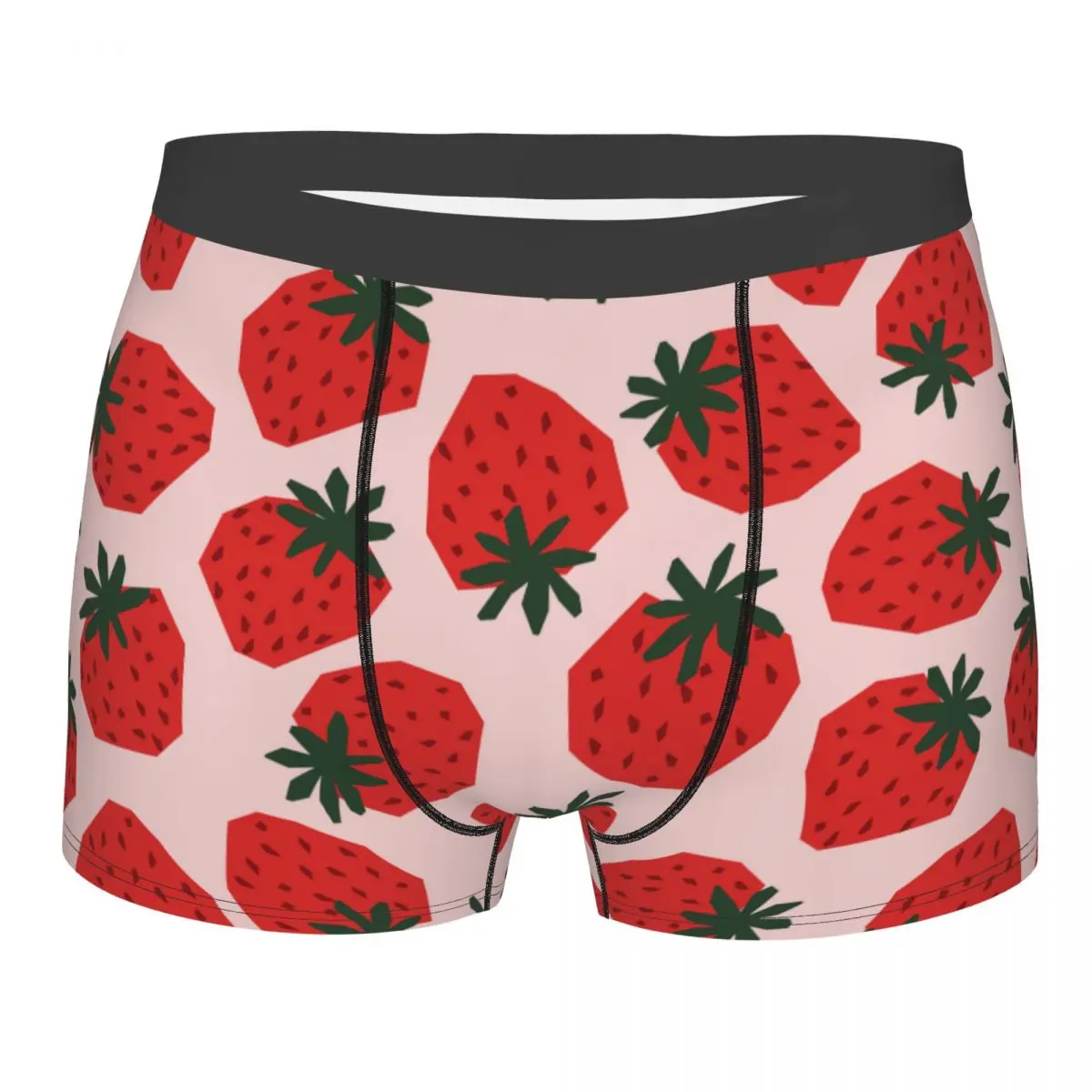 

Men Strawberry Boxer Shorts Panties Soft Underwear Fruit Homme Funny S-XXL Underpants