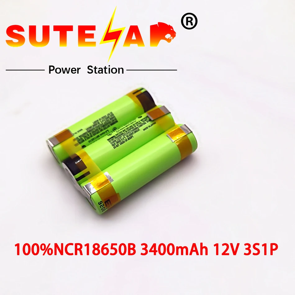 

SUT-100% original ncr18650b 12V 16.8v 21V 25V battery pack ncr18650b 3400mah 20A discharge current for Shura screwdriver battery