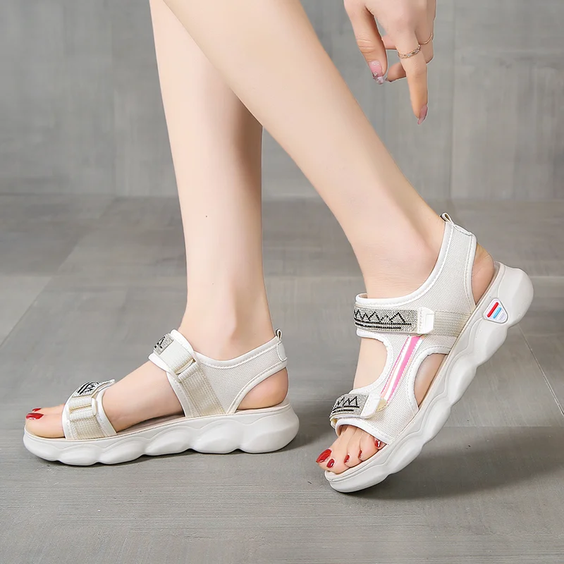 

Women's Open Toe Platform Sports Sandals 2023 Summer Fashion Outdoor Breathable Non-slip Sandals for Women Beach Shoes Female