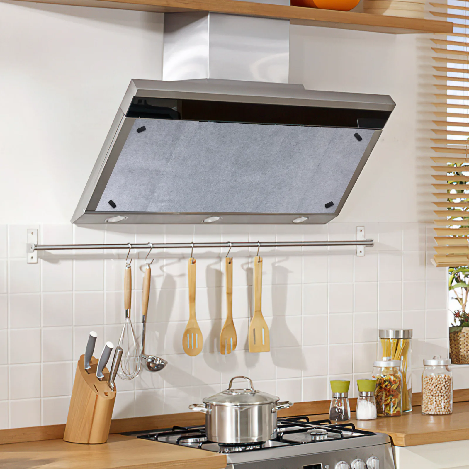 cooking range exhaust filter