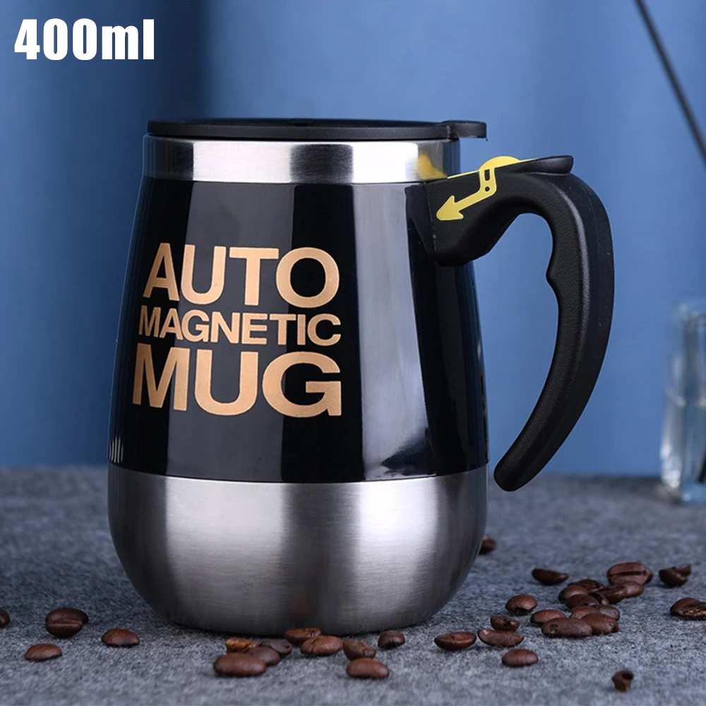 

Smart Mixer Thermal Blender Lazy Automatic Self Stirring Stainless Steel Coffee Milk Mixing Cup Magnetic Mug 400ml New