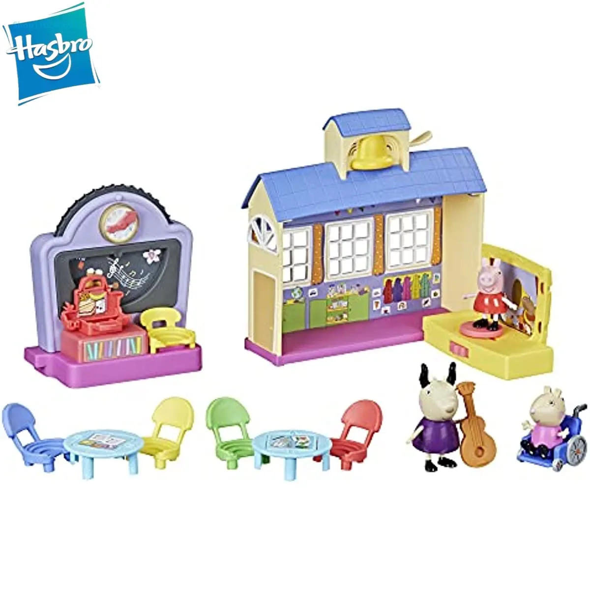 

Hasbro Peppa Pig Peppa’s Adventures Peppa's School Playgroup Preschool Toy for Ages 3 and Up peppa pig
