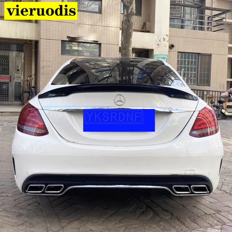 

Спойлер для Mercedes W205 C180 C200 C250 C300 C350 C400 C450 C220 4Door 2015 2016-2020 Carlson Style ABS задний спойлер багажника