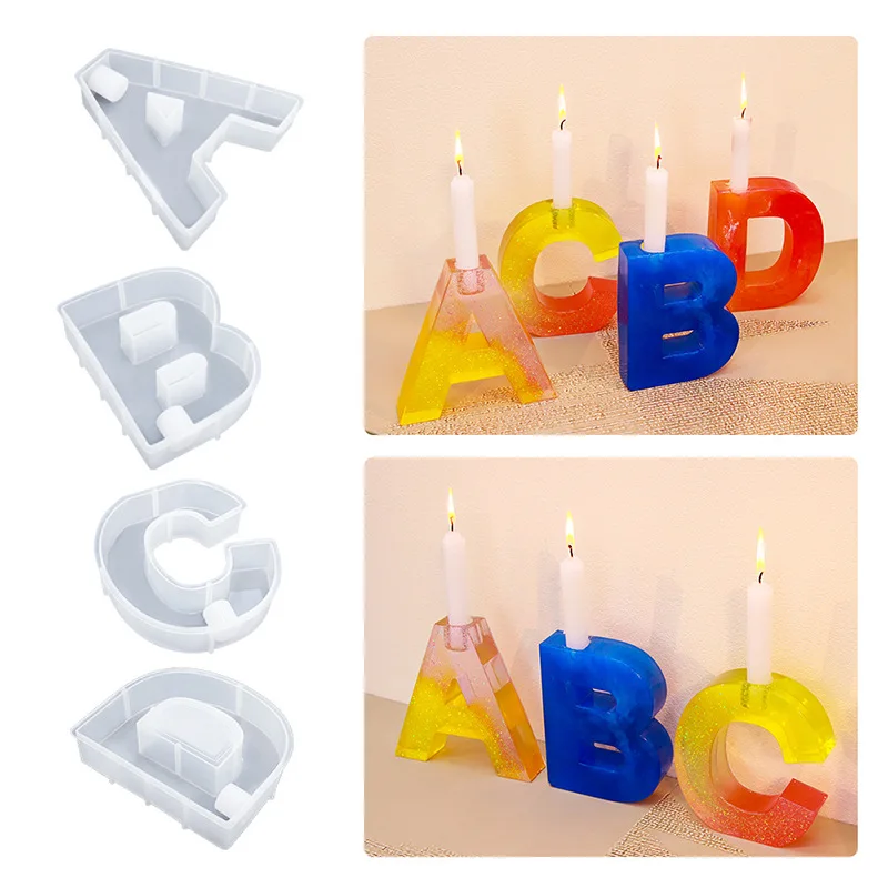 

Силиконовая форма для подсвечника «сделай сам», буквенно-цифровой геометрический пластырь