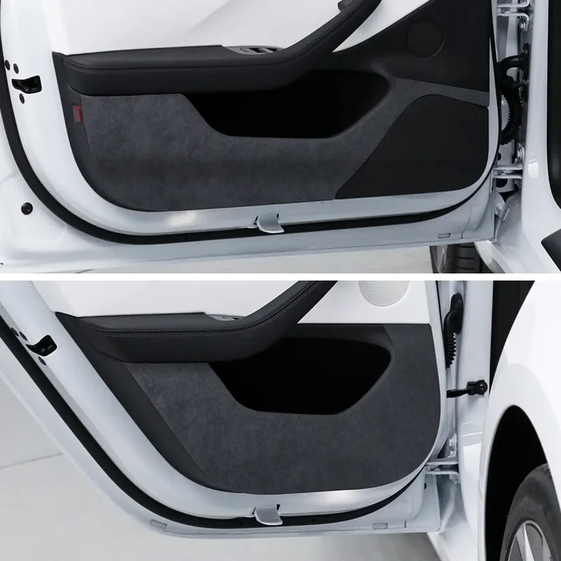 Противоударная накладка на дверь автомобиля Tesla новая модель 3 + Highland 2024 замшевые