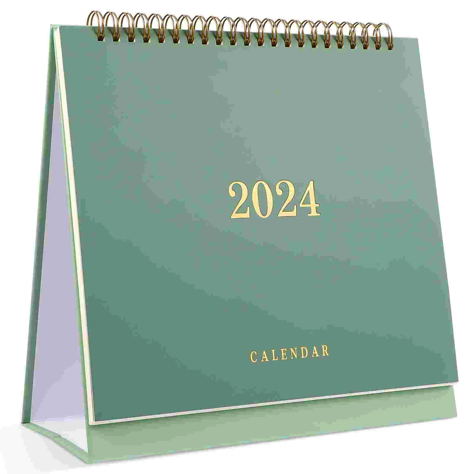 

Настольный календарь, ежемесячный планировщик, праздничное напоминание, календарь, настольный календарь, январь 2024-декабрь 2025 года (зеленый)