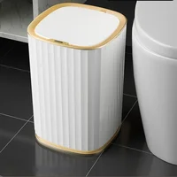 Nordic Bedroom Trash Bin Recycling Bins Kitchen Storage Smart Trash Can Paper Basket Garbage Bag Rubbish Bin Poubelle Home Decor