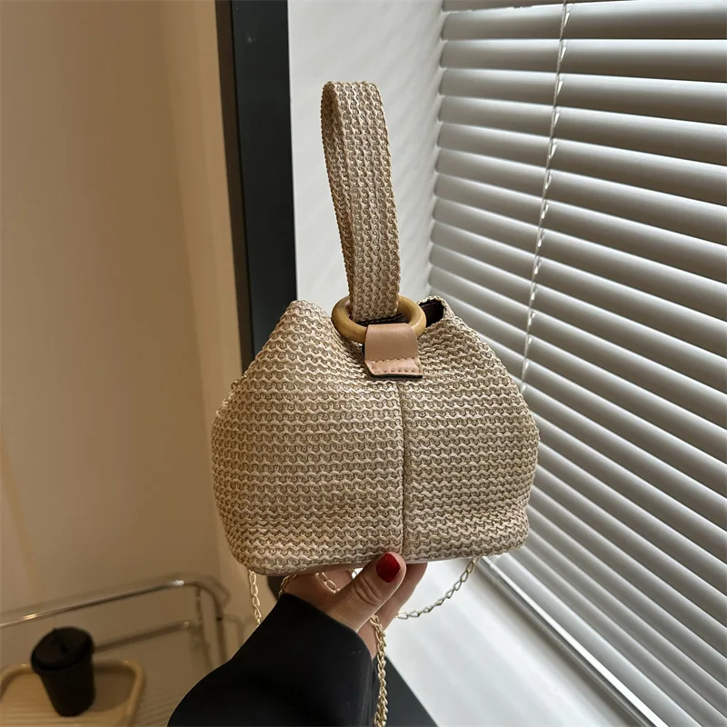 

Bohemia Beach Crossbody Bag Handbags For Women Versatile Fashion Ins Style Female Shoulder Bag Summer 2023 New Small Bucket Bag