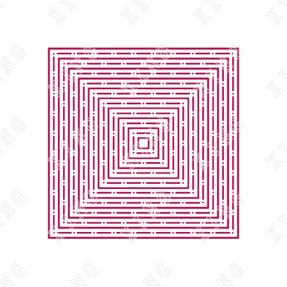 

2022 New Hot Sale Eyelet and Ring Square metal Cutting Dies Handmade Diy Greeting Card Scrapbooking Diary Decoration Craft Molds