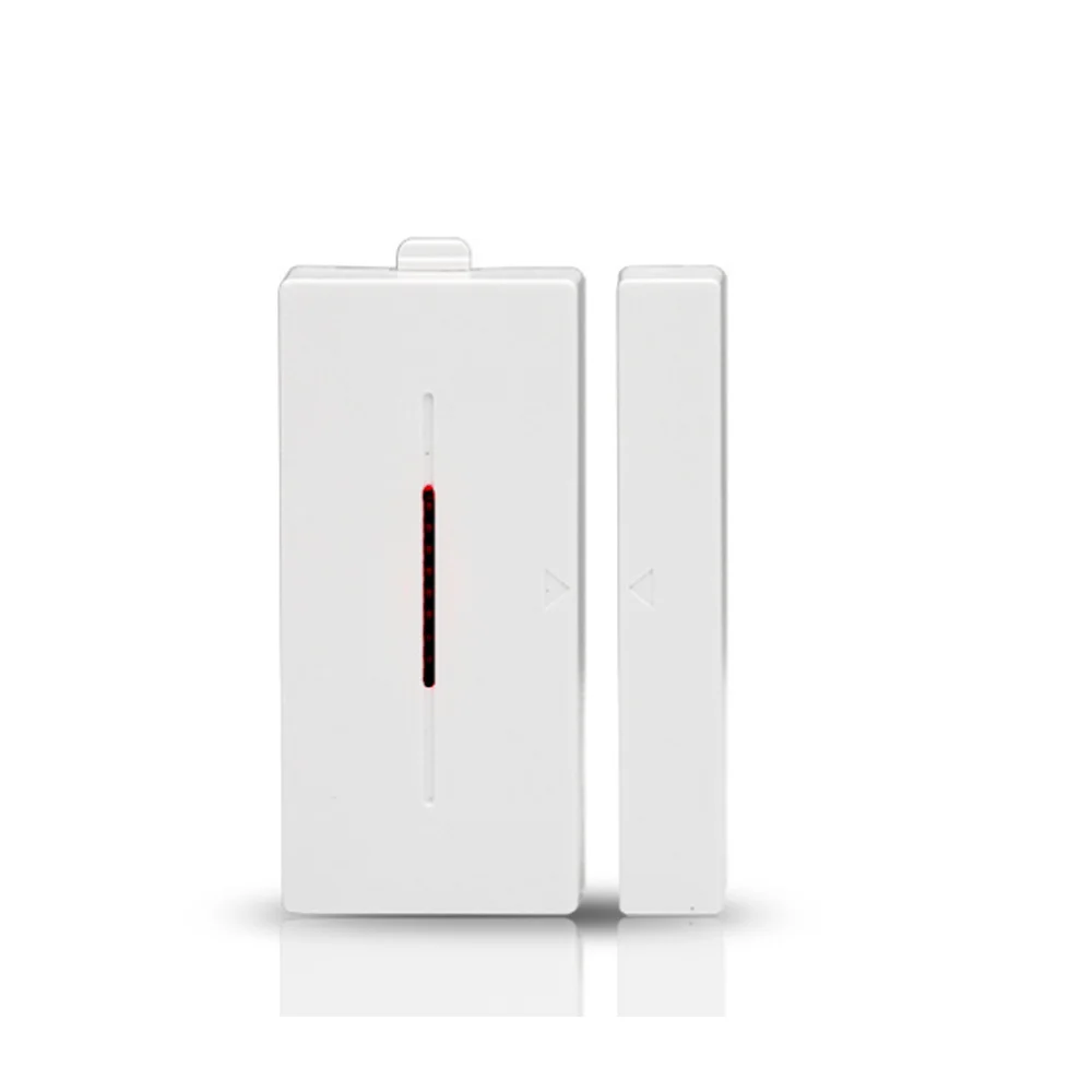 Беспроводной дверной магнитный датчик сигнализации 433 МГц, датчик обнаружения двери и окна, индуктивное интеллектуальное соединение, работа с хостом сигнализации 433